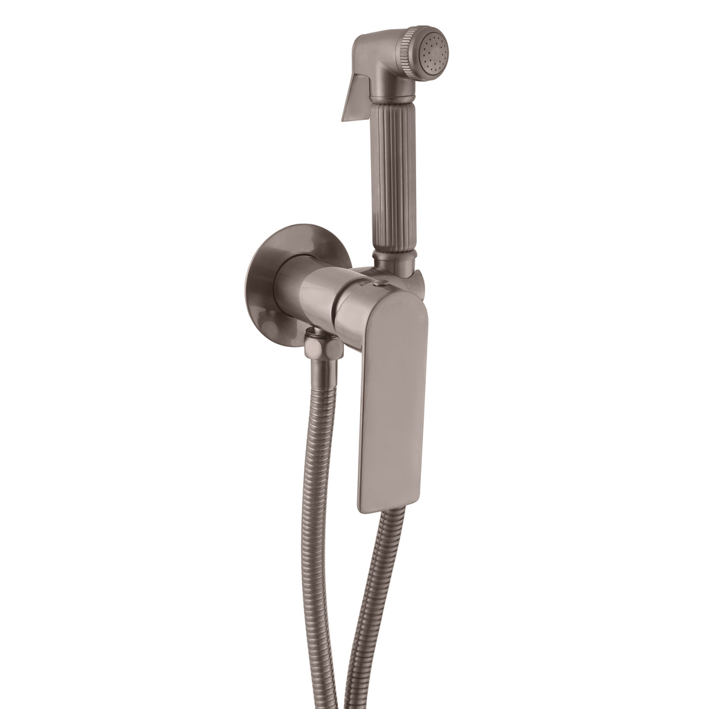 Встроенный смеситель для биде NIL METAL GREY КРАЦОВАННЫЙ