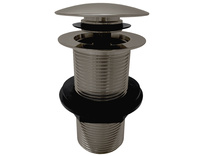 Слив для раковины без перелива CLICK/CLACK 5/4'' METAL GREY КРАЦОВАННЫЙ