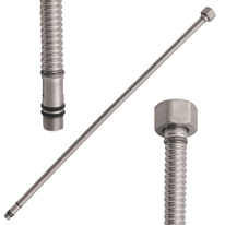 Гибкий шланг гофрированный M10x1 G 1/2'' 35 cm ХРОМ
