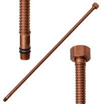 Гибкий шланг гофрированный M10x1 G 1/2'' 35 cm РОЗОВОЕ ЗОЛОТО КРАЦОВАННЫЙ