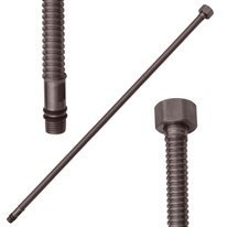 Гибкий шланг гофрированный M10x1 G 1/2'' 35 cm METAL GREY КРАЦОВАННЫЙ